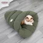 Cat Cozy Covered Cat Bed Pet Design Cat Small Dogs Sleeping Cuddle Cushion Cave