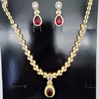 Jewelry Set 24k Gold Color Stone Jewelry Set Supplies Fashion Sale Manufacturer Wholesale