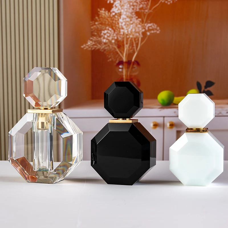 product hot sale replaceable 12ml glass empty bottle customizable fashion elegant crystal perfume bottle-10