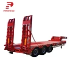 16 Wheelers 2 Lines 4 Axles Lowbed Semi Trailer