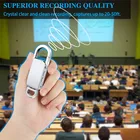 Voice Recorder Voice Recorder 16GB USB Audio Voice Recorder Rechargeable Metal Casing Digital Voice Recorder