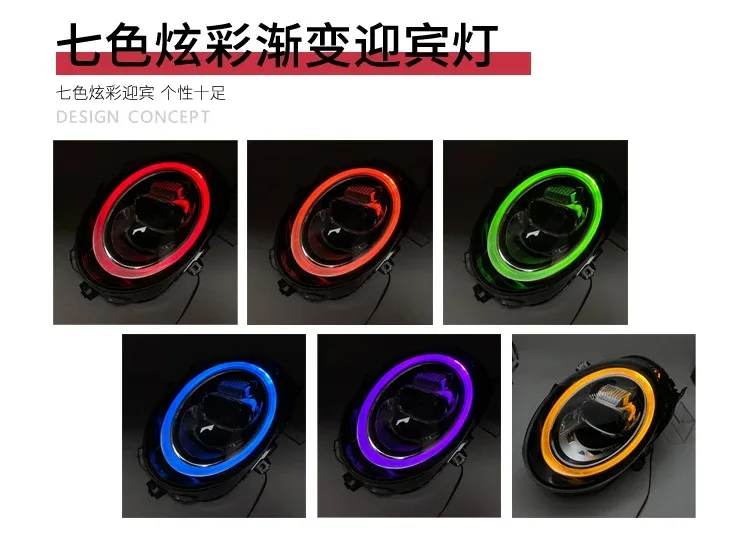 product plug and play head light led lights for bmw mini cooper f55 f56 headlights 2013 2018 front light accessories822-6