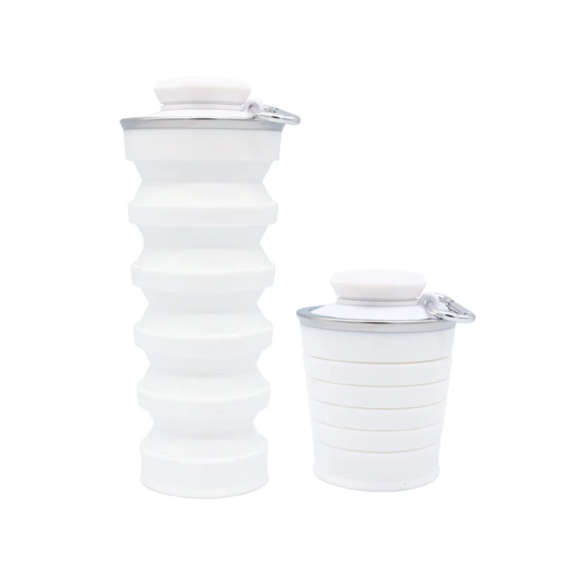 Collapsible Silicone Travel Cup -The Genuine Foldable 500ml Drinking Cup Water Bottle