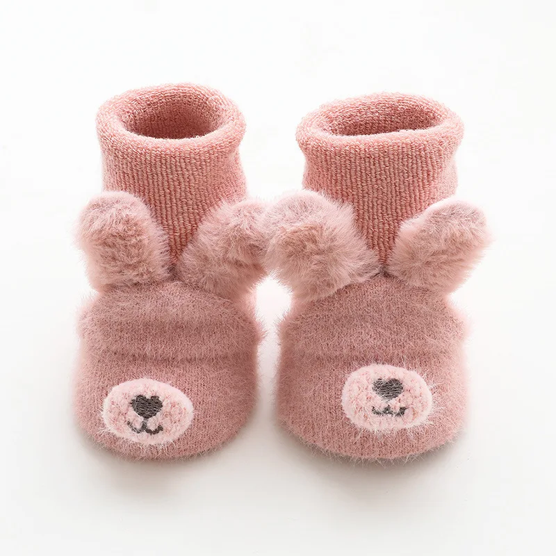 Early education step floor socks, tube socks, non-slip baby shoes and socks, autumn and winter thickened children's socks