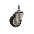Thread Wheel M8X15mm Thread Stem 1.5inch PVC Caster Wheel