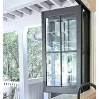 ALUFRONT Modern Double Glazed Aluminum Alloy Folding Windows for Hotels & Villas-Thermal Insulation Windproof 5+ Year Warranty