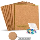 Square Hexagon And Customized Shape Cork Board With Adhesive
