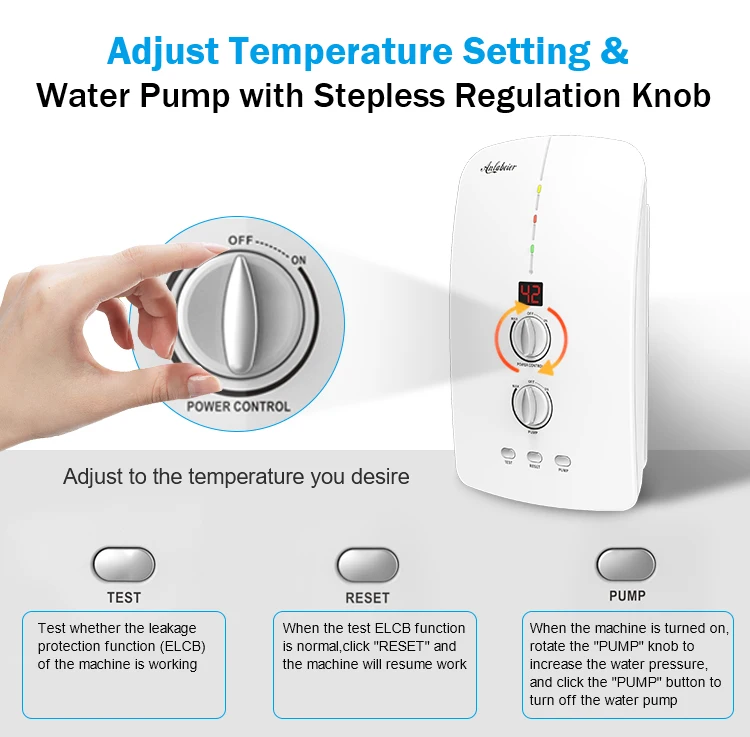 adjust water heater