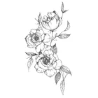 Tattoo Tatoo Stencil Sexy Flower Series Transfer Body Tattoo For Adult Temporary Tatoo Stencil Car Sticker