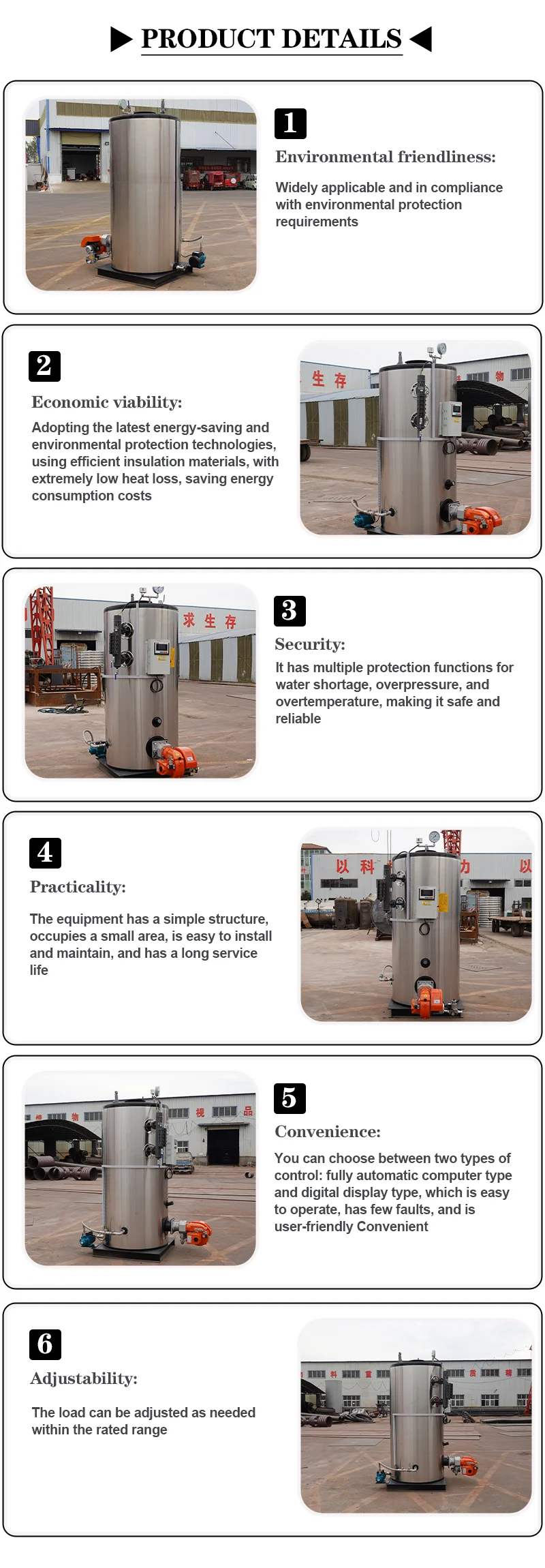 Steam Boiler, 200kg, 300kg, 500kg, 1000kg - detail 8