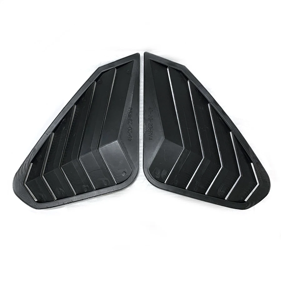 product tiypeor car window cover carbon look for toyota rav4 2020 2023 exterior rear side window louver auto car accessories 2021 2022-8