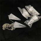 Pendulums Wholesale Natural Clear Crystal Quartz Point Chakra Pendulums For Healing