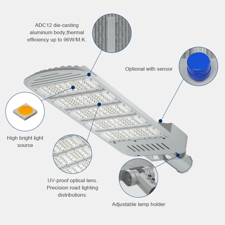 High quality outdoor waterproof Ip66 street light 3-year warranty 100 W Led street light Municipal engineering road lighting