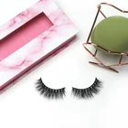 False Custom Hand Made 100% Real Siberian Mink Full Strip Eyelash 3D Silk False Lashes