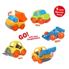 Truck Toy Kiddy Go Baby Toys Educational Toy Truck ABS Cartoon Vehicles - 8 CM Engineering Construction Car Toy For Kids