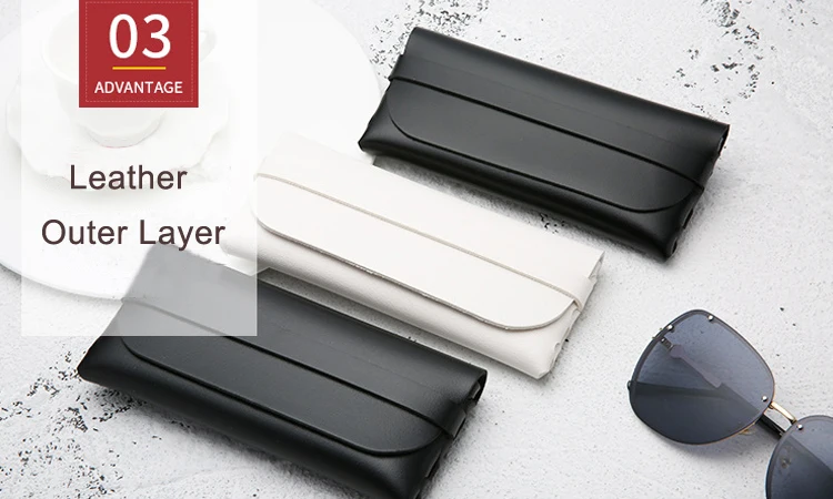 Fashion Customization Handmade Durable Portable PVC Leather Sunglasses Case Glasses Case