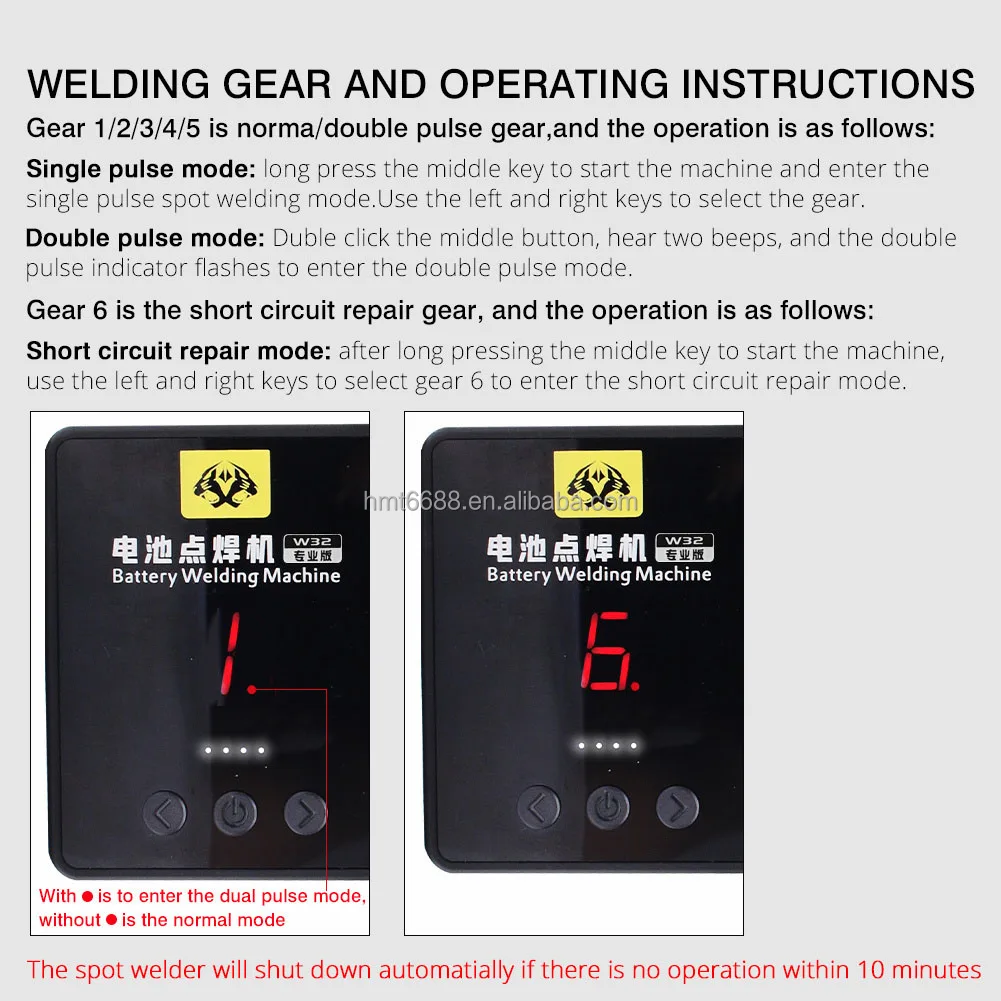OSS W32S With Professional Crimping Battery Spot Welding Machine for iPhone Android Phone Battery BMS Flex Soldering Welder Tool
