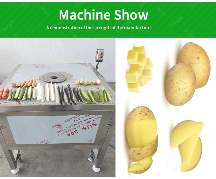 Tomato Lemon Potato Wedges Fruit and Vegetables Cutting Separating Splitting Machine for Sale factory