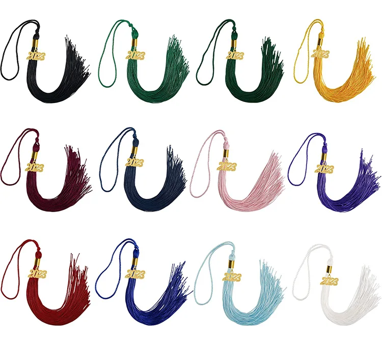 Wholesale Triple Color Available Graduation Tassel with Year Charm supplier