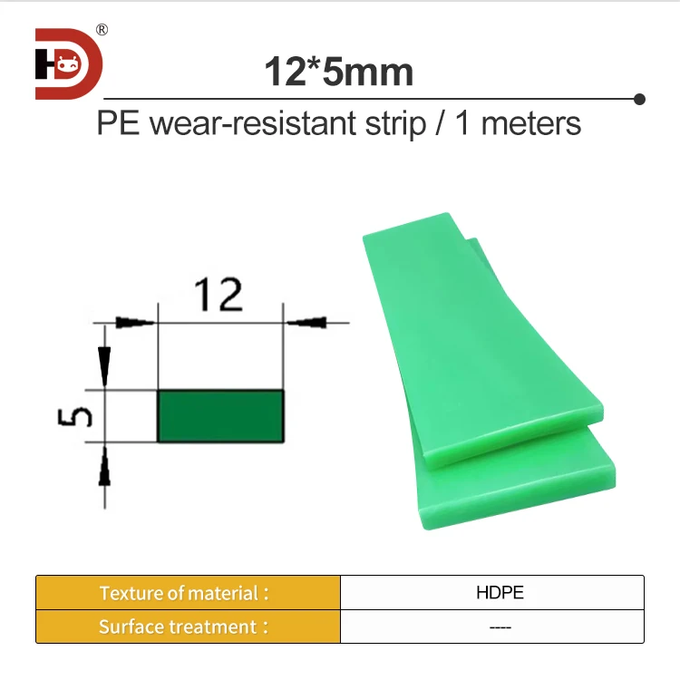 Flat Wear-resistant Strip, Pad Strip, Lining Strip, Friction Strip, Chain Plate, Protective Rubber Strip, Conveyor Accessories supplier