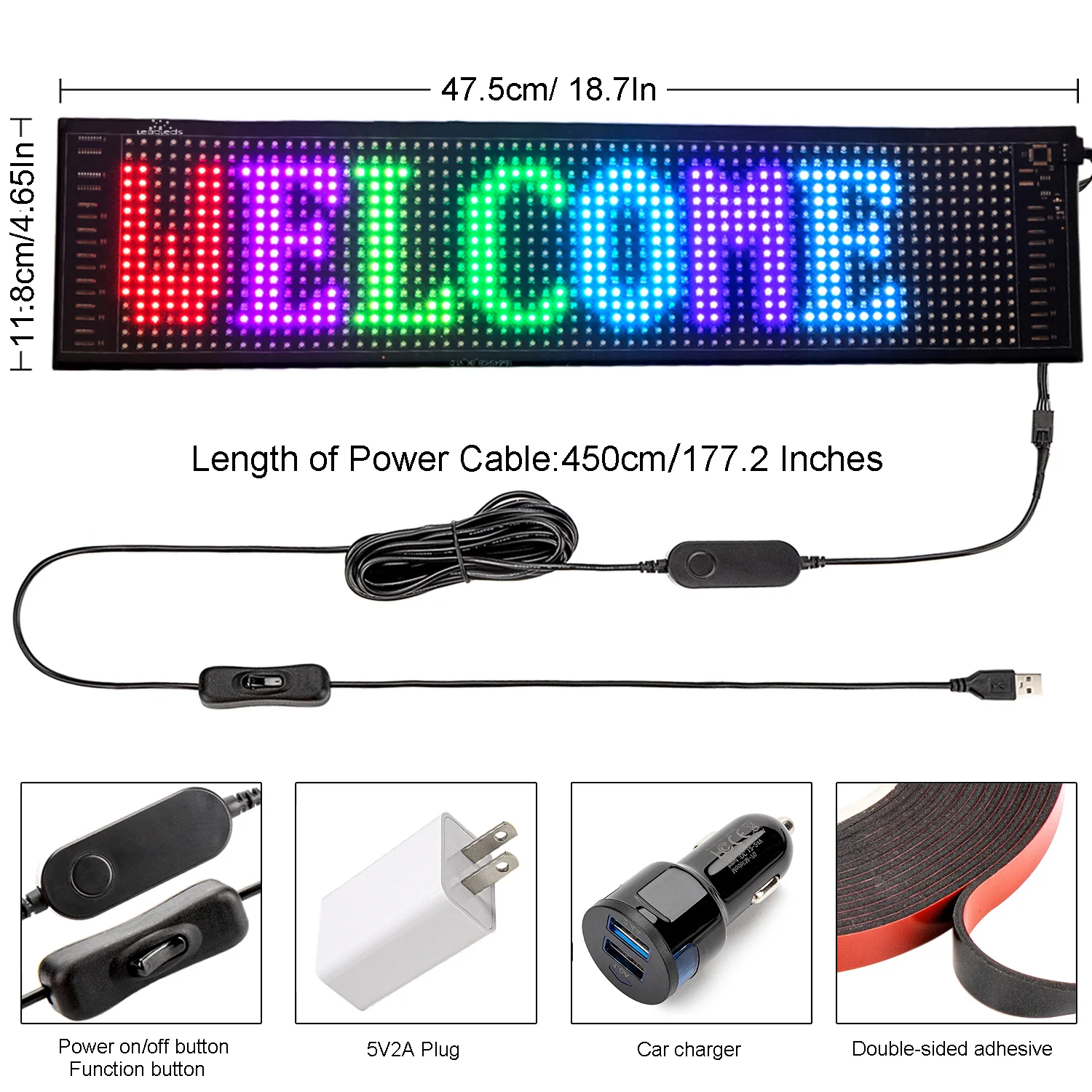 2023 Christmas Led Matrix Screen Sign Smart App Scrolling Message Board
