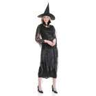 Costume Manufacturer Hot Sale Cosplay Halloween Costume Adult Ladies Sexy Cape Witch Costume