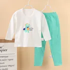 Clothes Wholesale Children's Pajamas Set Cotton Boys Girls Home Clothes Kids Long-sleeved Sleepwear