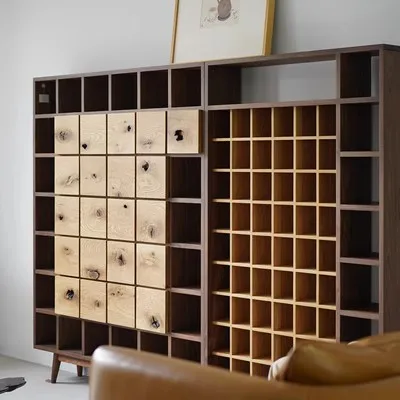 Solid Wood Display Cabinet Designer furniture  Dining Room Showcase Sideboard Antique Shelf for cups white oka