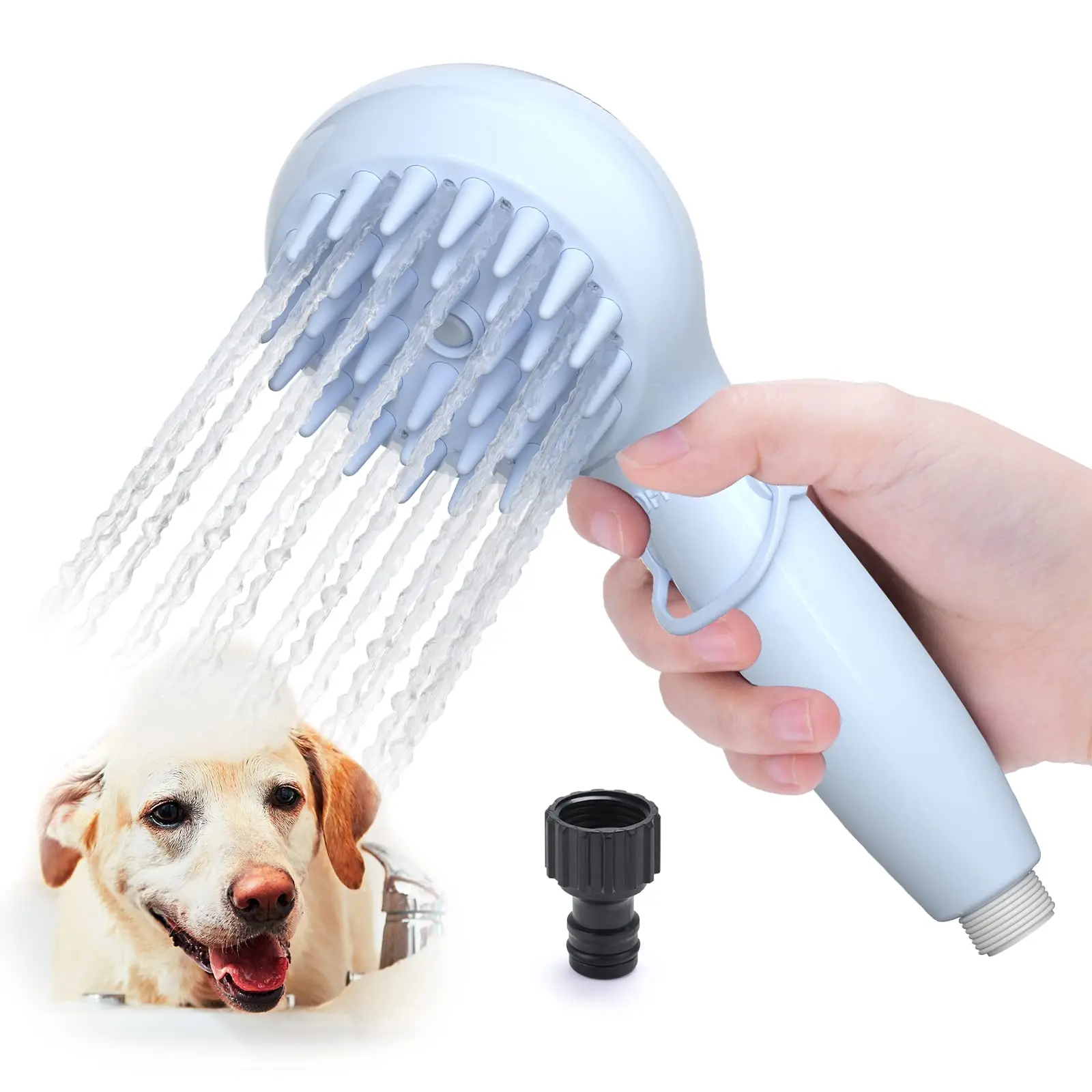 Multifunctional Pet Cleaning Tool Water Sprayer Massage Dog Cat Shower Head Bath Brush - Buy Dog Shower Brush,Dog Bath Brush,Pet Shower Head Product on Alibaba.com