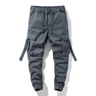 Pants Factory Direct Autumn New Elastic Waist Men's Casual Pants Trend Multi-pocket Men's Cargo Pants