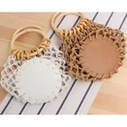 Multicolor Boho Style Handmade Woven Women Cotton Beach Macrame Tote Bucket Bag