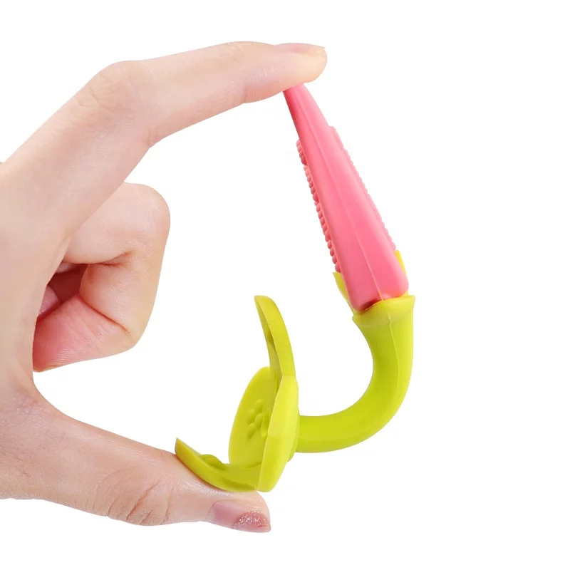 Wellfine New Bpa Free Silicone Baby Fruit Teether Toys Wholesale Silicon Food Grade Neutral Kids Hand Chew Teethers