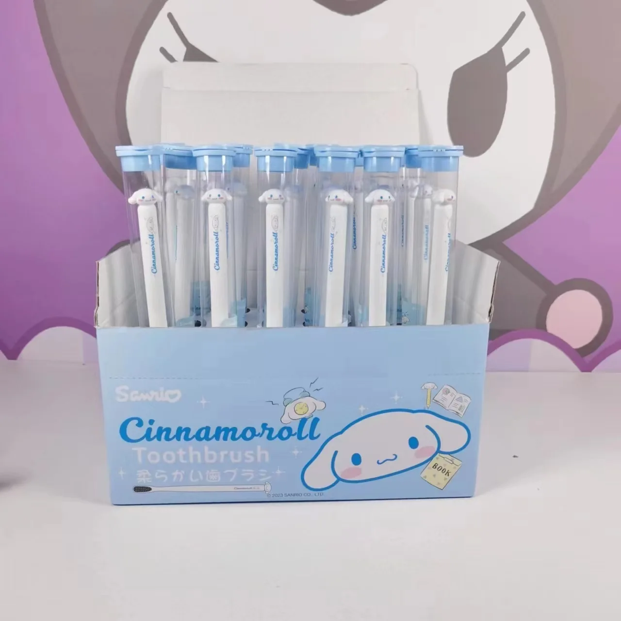 MB1 Cartoon Adult Sanrio Toothbrush Ultra Soft Toothbrush Anime Cinnamoroll Kuromi Travel Portable Toothbrush