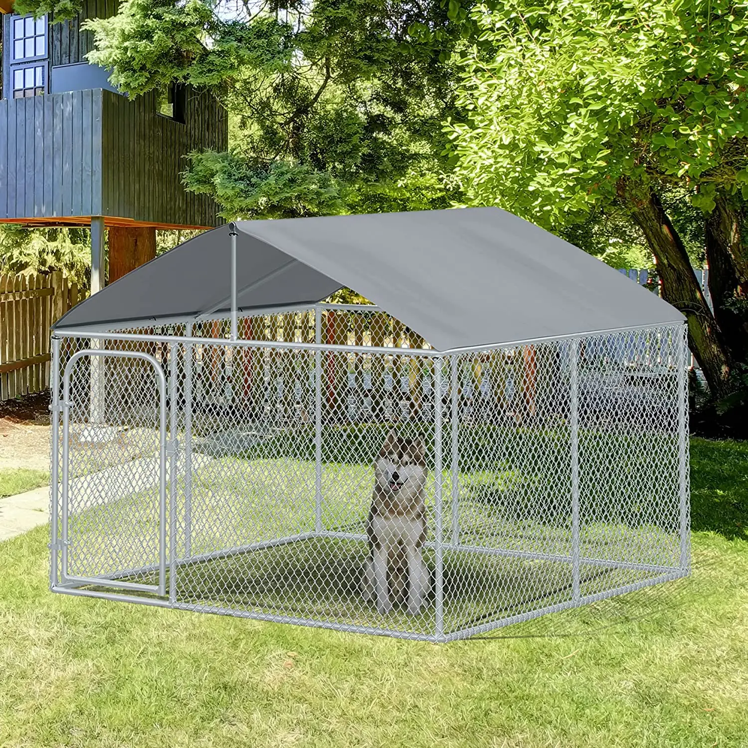 pvc dog cage