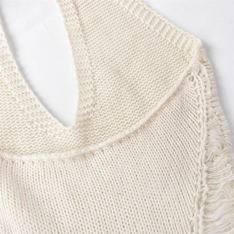 Summer Latest Women Hollow Out Dress Sexy V Neck Backless Sweater Dress For Bodycon Dress 2022