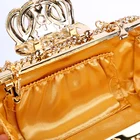 Clutch Purse Noble Temperament Luxury Evening Rhinestone Crystal Clutch Golden Silver Evening Bag Bling Purse
