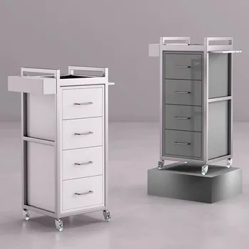 New barber shop tool cabinet hairstylist drawer type hair salon products floor cabinet hair salon special storage cabinet