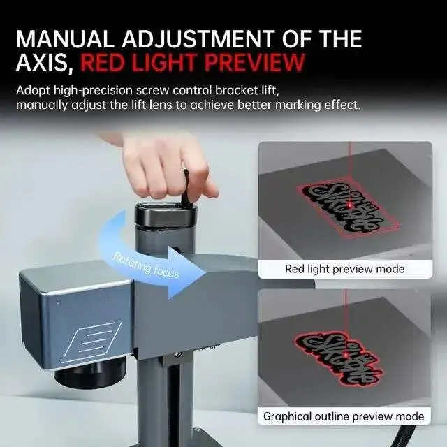 Cost-effective DAJA S4 20W Max Laser Source For Metal Plastic Leather Pens Ring Laser engravers Laser Engraving Marking Machine