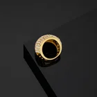 Ring Cross Gold Hiphop Big Finger Ring Jewelry Cuban Cross Rhinestone Ring Men Women Indian Fashion Ring