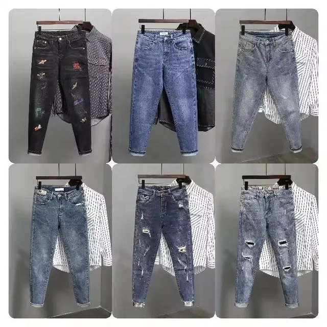 Factory Direct New fashion casual men's jeans Repair jeans jeans