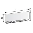 Steel Door Fitting New Style Stainless Steel Glass Door Patch Fitting