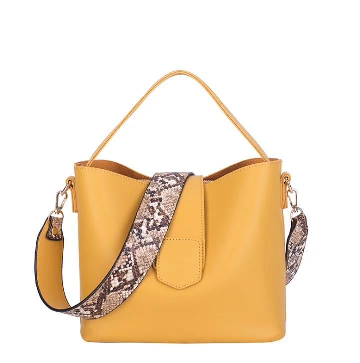 New ladies hand bags elegant shoulder bucket bag women purses and handbags 2020