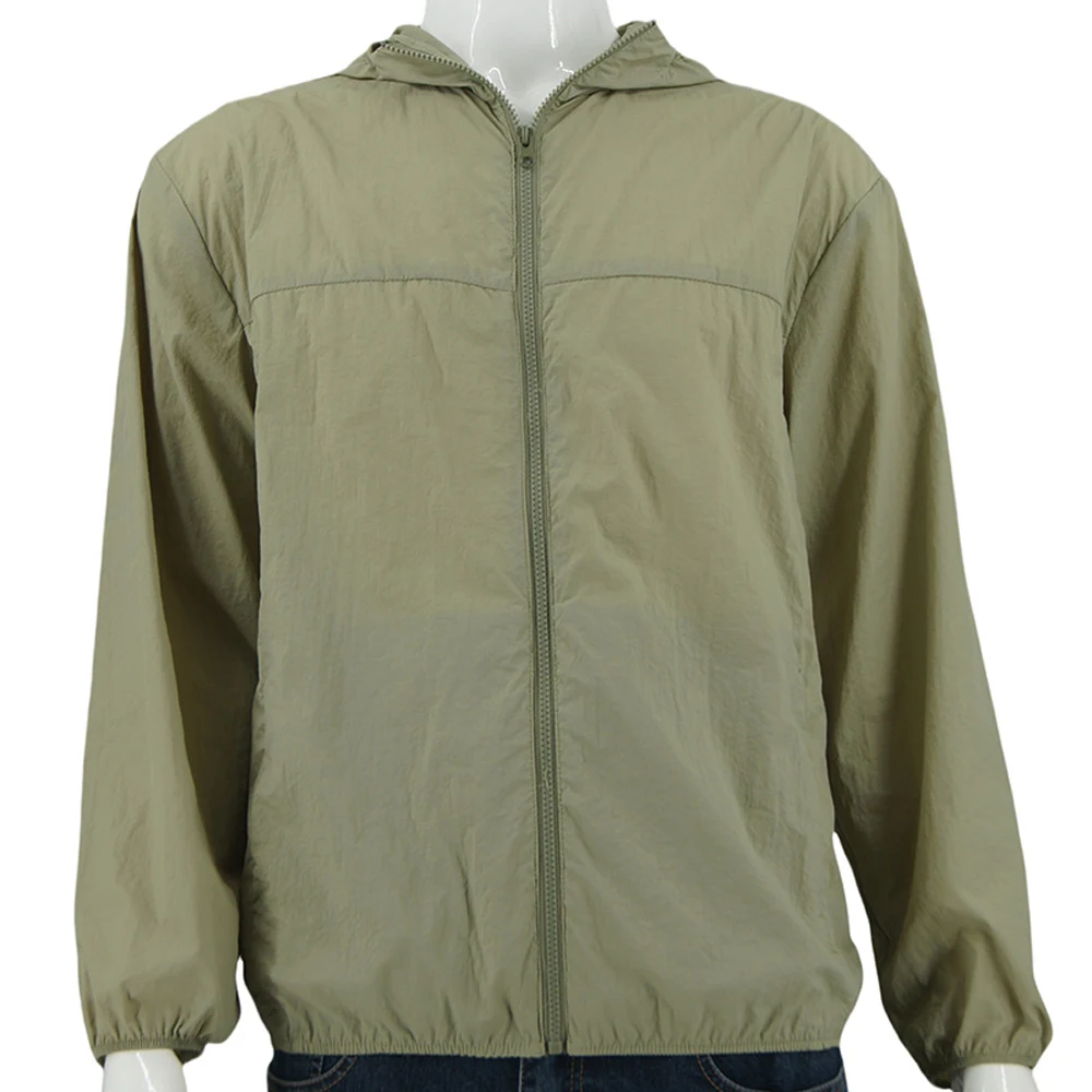 Fashion Quick Dry Men Jogging Fitness Black Training Full Zip Outdoor Loose Sunproof Jacket details