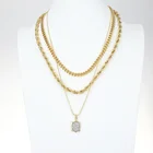 Necklace Trendy Multilayer Chain Boho Choker Pendant Necklace For Women Animal Zodiac Sign Necklace