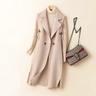 Coat Coats Ladies Mid-length Woolen Waist Coat Loose And Thin Women Coats For Ladies