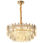 Lighting Modern Pendantcrystal Chandelier Pendant Light Copper Luminous Decorative Lighting Style