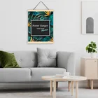 Free Sample Wood Printing Frame Hanging Customized Magnetic Poster Hanger For Wall