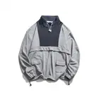 Embroidery Patched Off Shoulder Mock Neck Striped Hoodies Sweatshirts Pullover