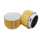 Audio Subwoofer Loudspeaker Portable Bamboo Wireless Smart Speaker Wooden Portable Wood Bass Audio Box Small Speaker