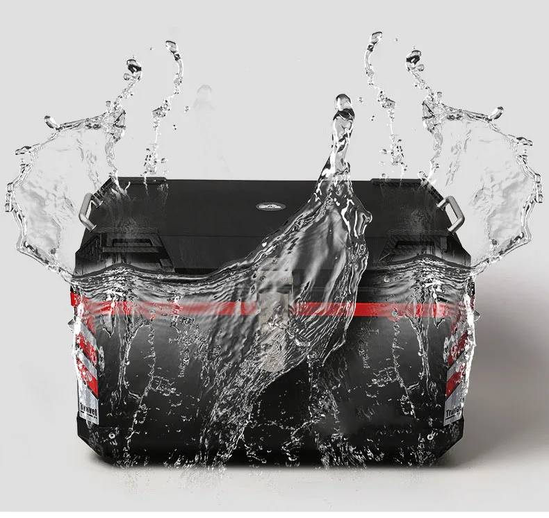 Motorcycle tail box, motorcycle top case trunk tail box can store helmet/bronze/68L